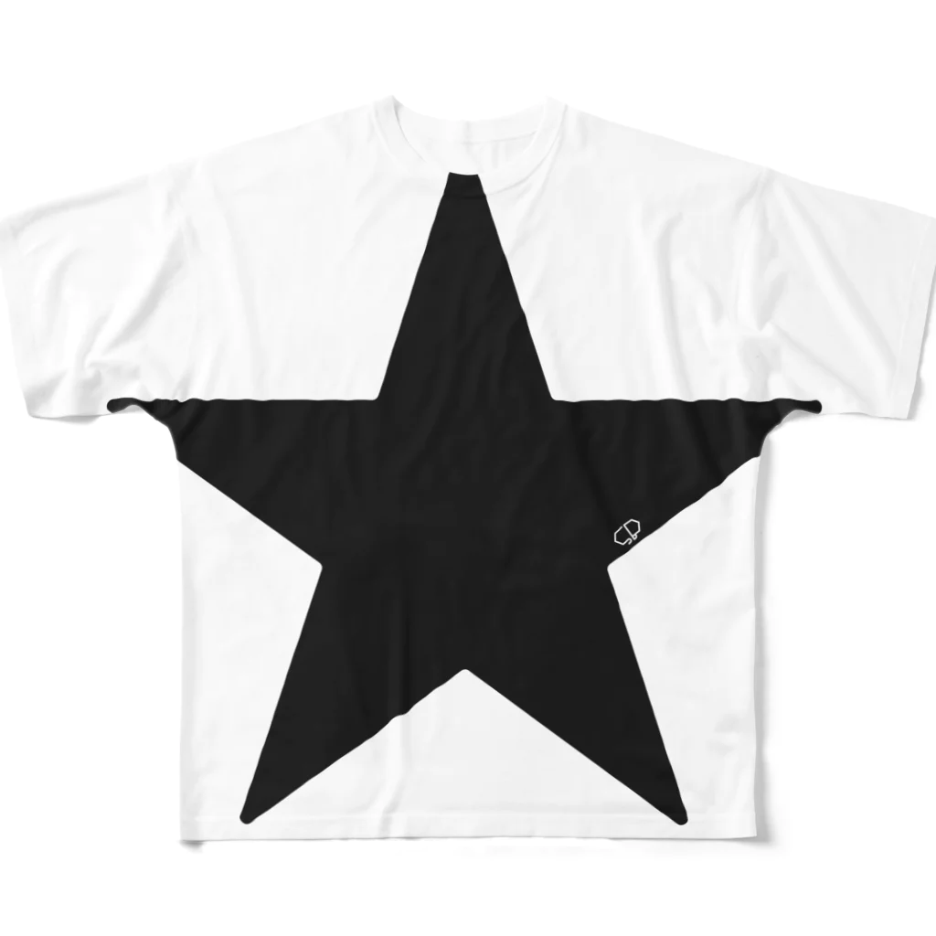 SYMBOLのBlack Star All-Over Print T-Shirt