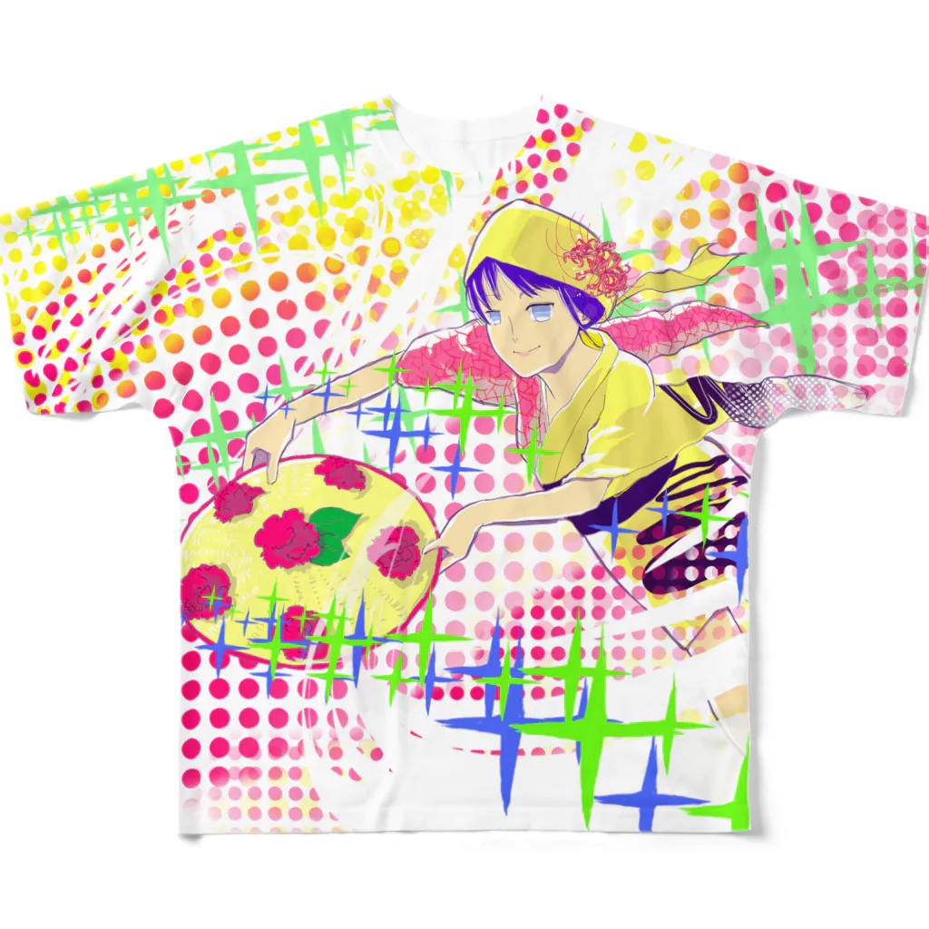 richiowakiのニュー花笠音頭 All-Over Print T-Shirt