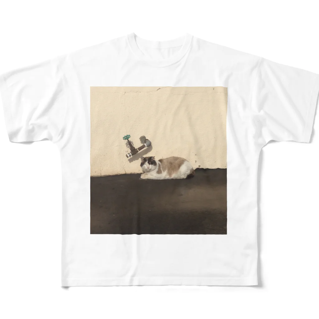 素敵屋の蛇口ねこ All-Over Print T-Shirt