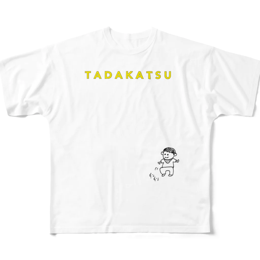 あさのDanDan TADAKATSU フルグラフィックTシャツ