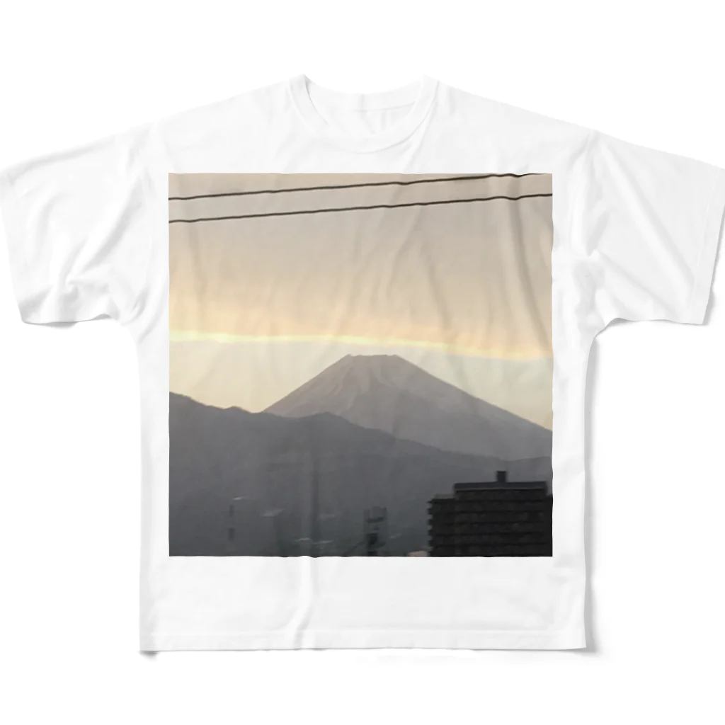 lEYwbsgjlZttATnの富士山 フルグラフィックTシャツ