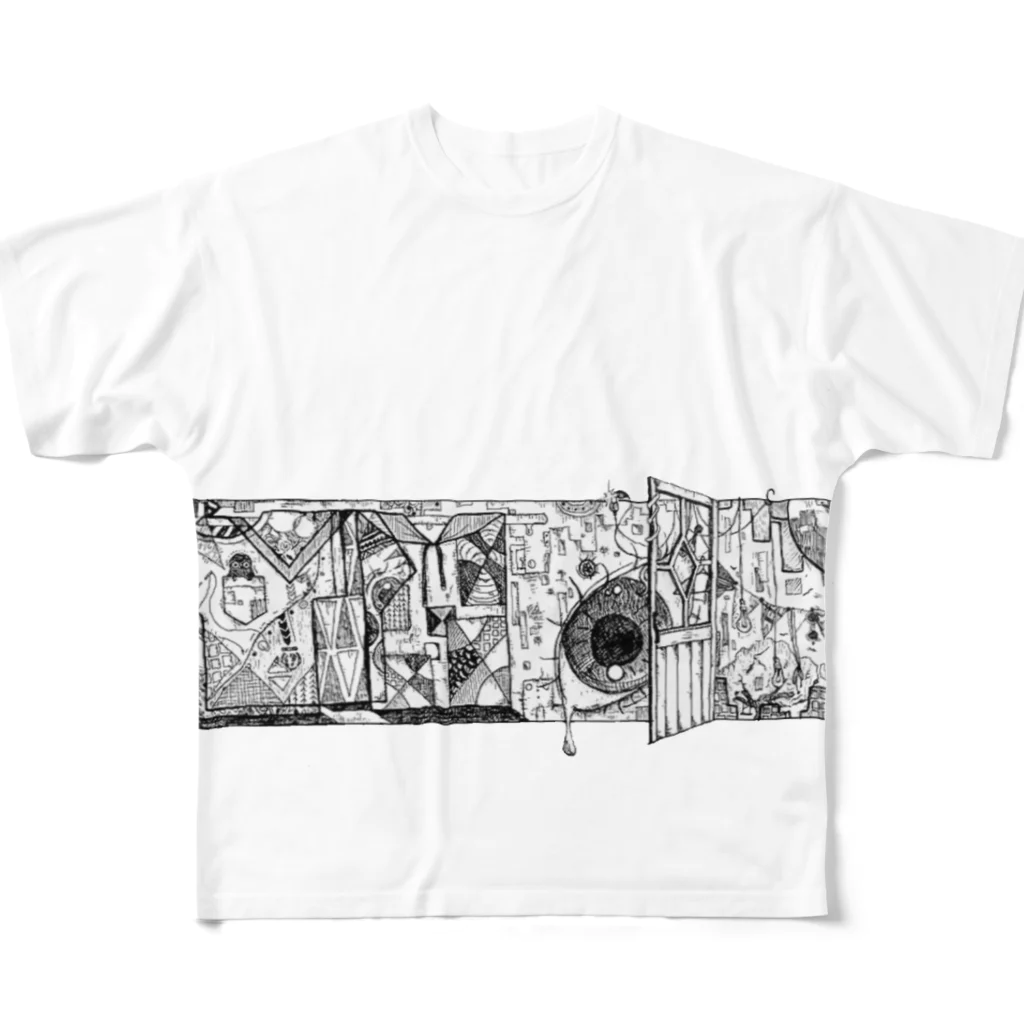 マー坊🦋の覗く All-Over Print T-Shirt