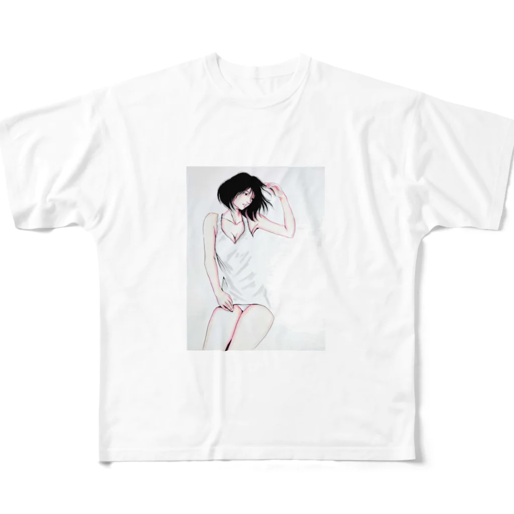 ヒトディランの夏風少女🎇 フルグラフィックTシャツ