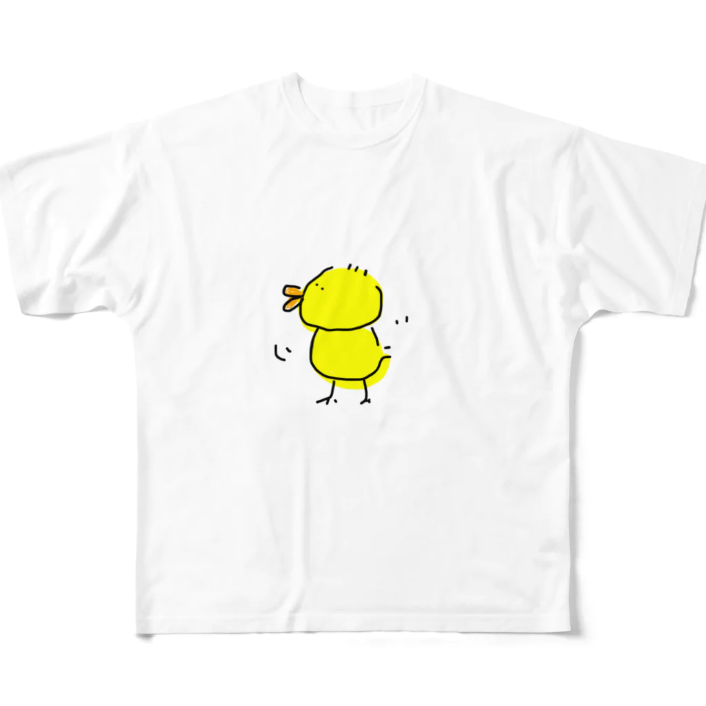 たぬきのひよこちゃん フルグラフィックTシャツ