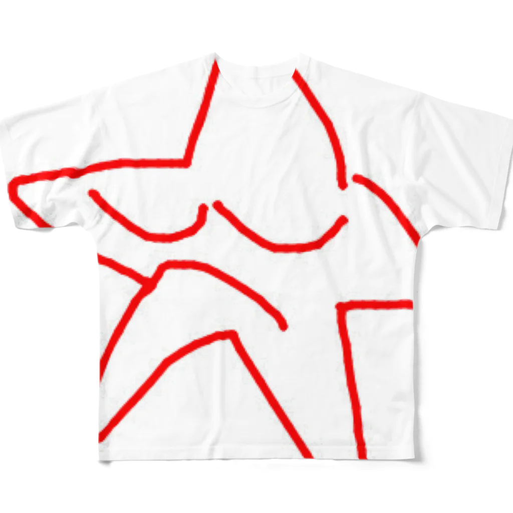 usagisan_ worldの眠るお星さん フルグラフィックTシャツ