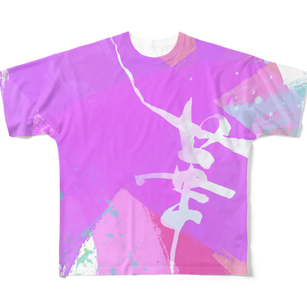 shinkilowの華 フルグラフィックTシャツ