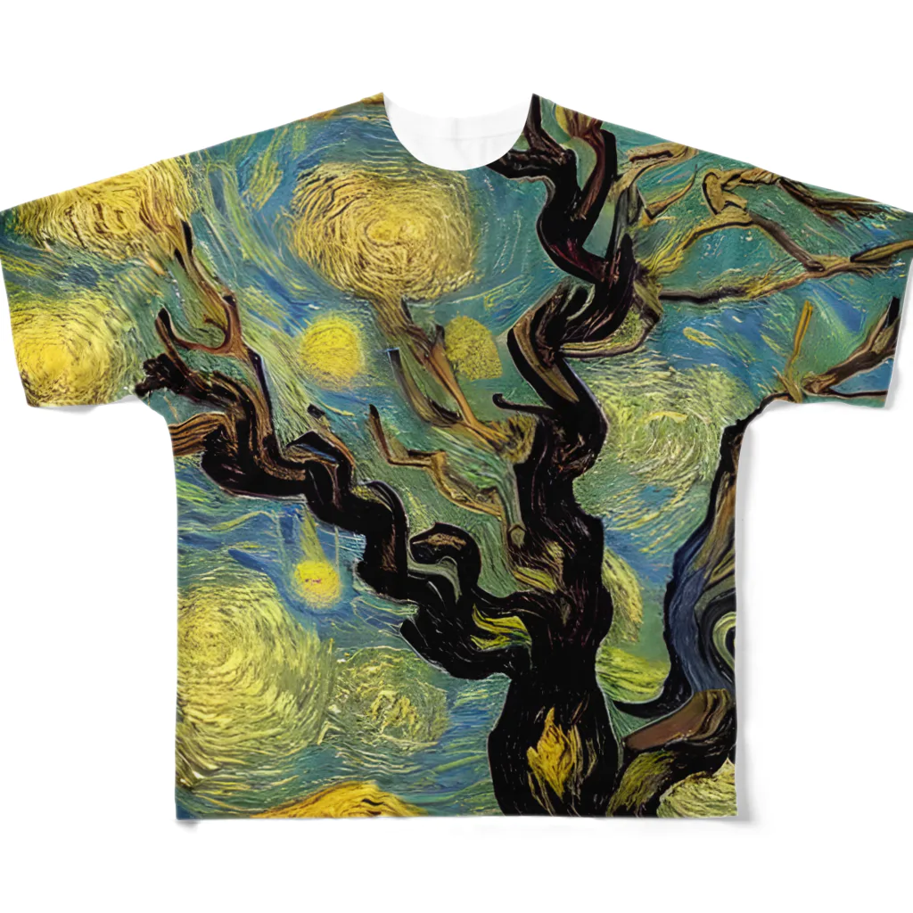 ゴッホの木のゴッホの木#122 フルグラフィックTシャツ