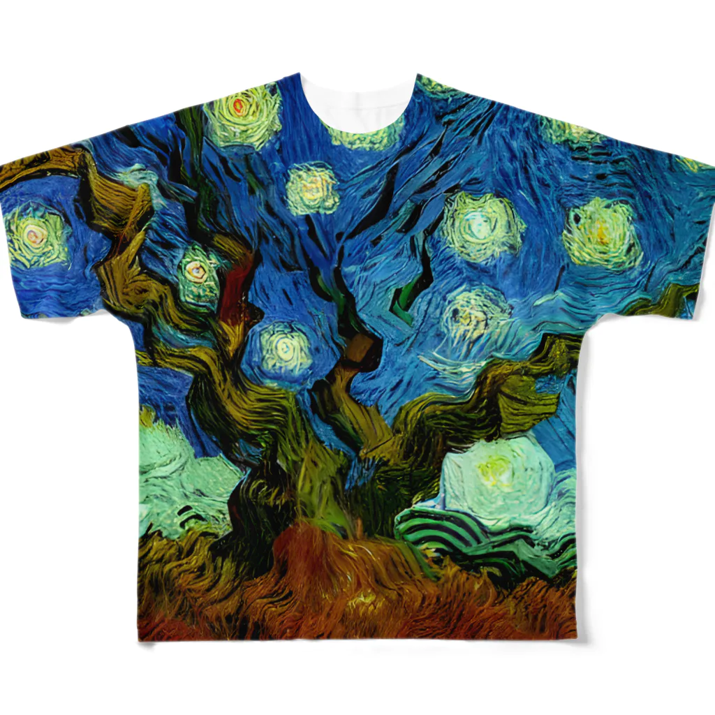 ゴッホの木のゴッホの木#140 フルグラフィックTシャツ