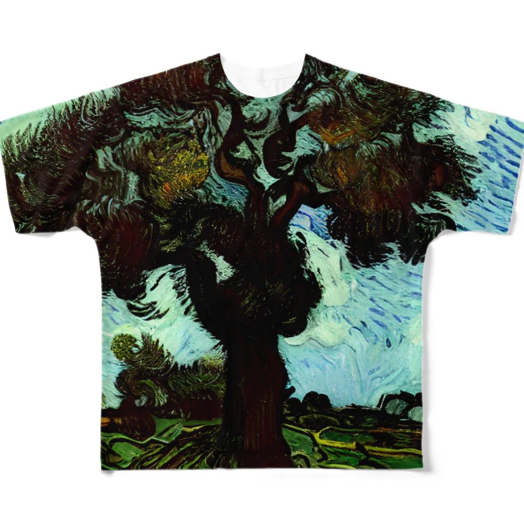 ゴッホの木のゴッホの木#214 フルグラフィックTシャツ