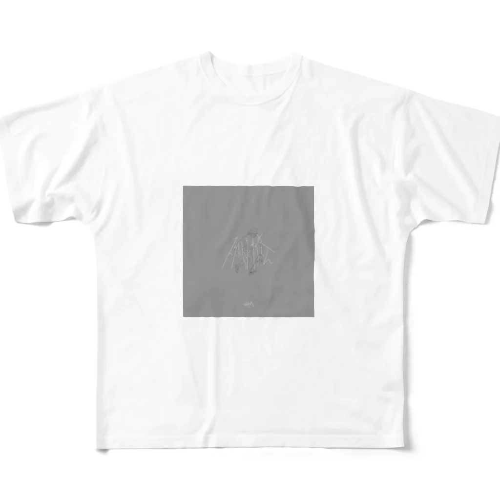 わたけみのスケートしたらケーサツきてん All-Over Print T-Shirt