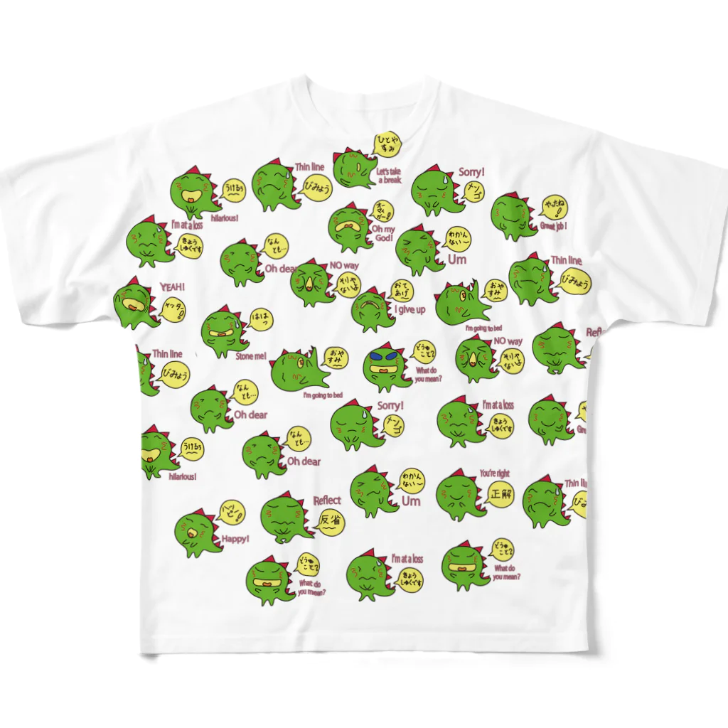 IWAOTHIのお店のギャのっぴーいっぱい All-Over Print T-Shirt