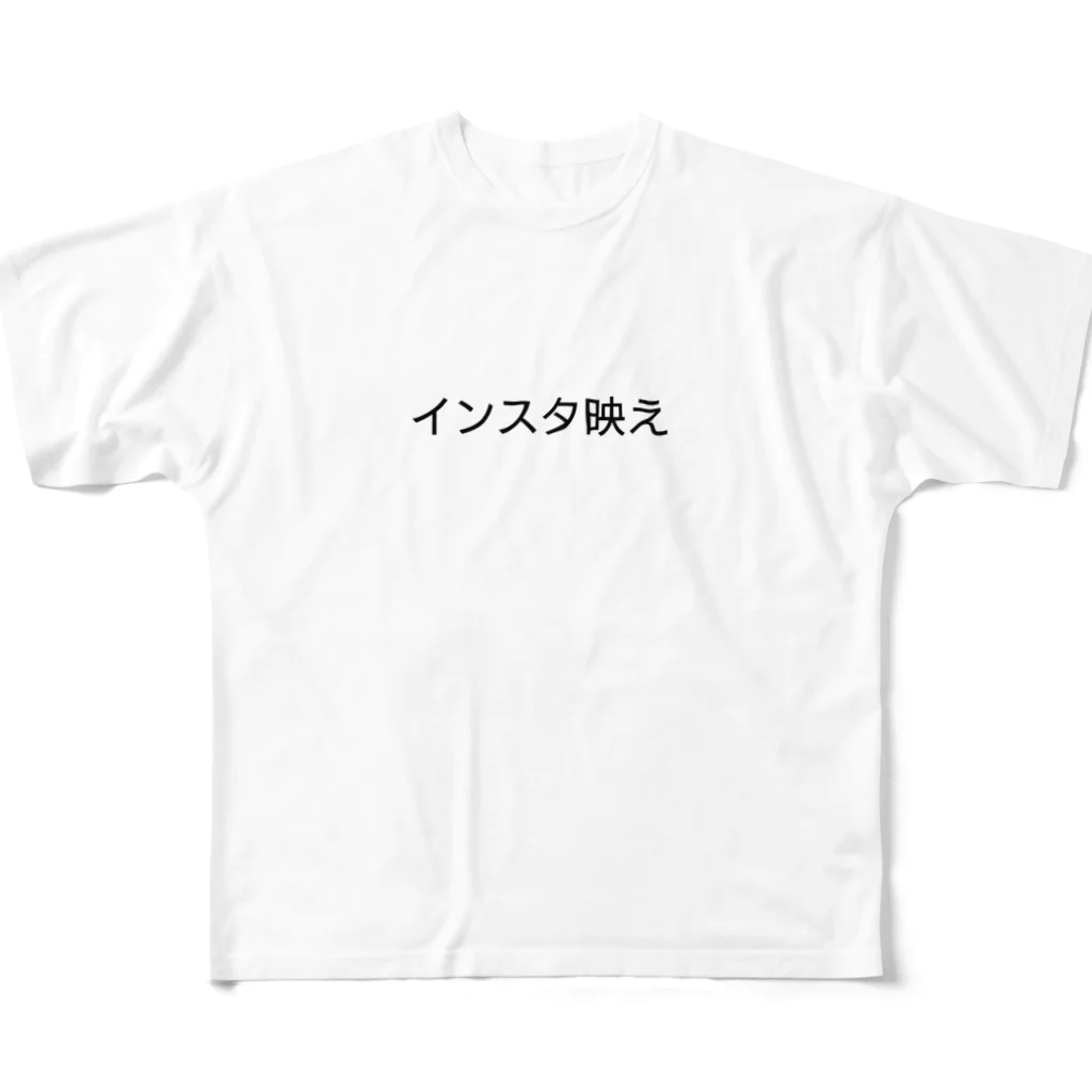 Tazuminishopのインスタ映え フルグラフィックTシャツ