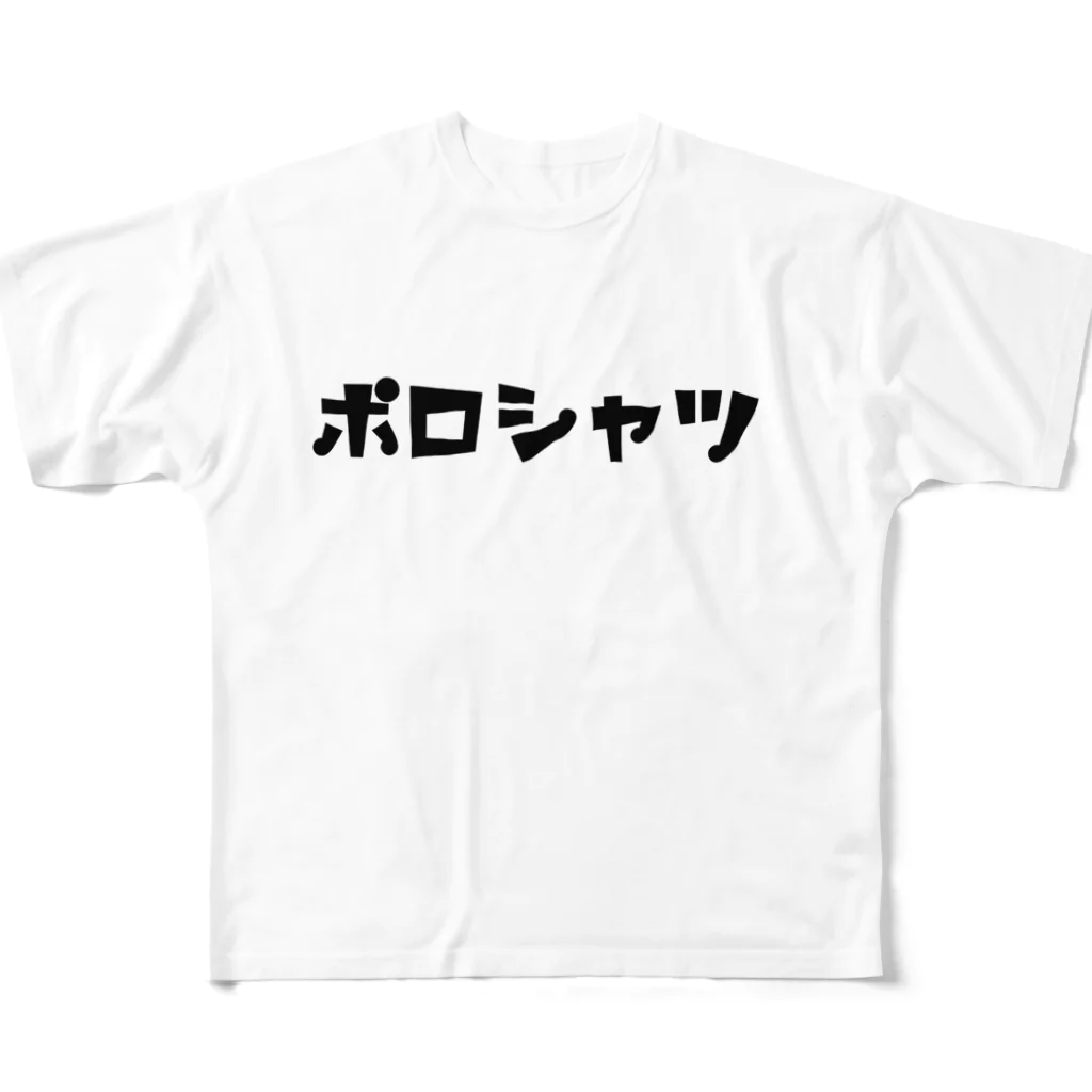 TazuminishopのポロシャツTシャツ フルグラフィックTシャツ