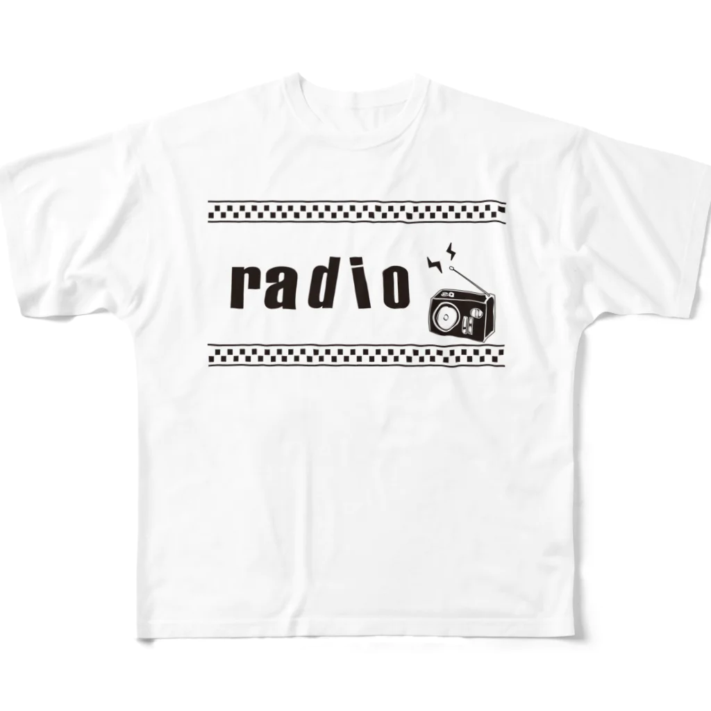 canvasのラジオ フルグラフィックTシャツ