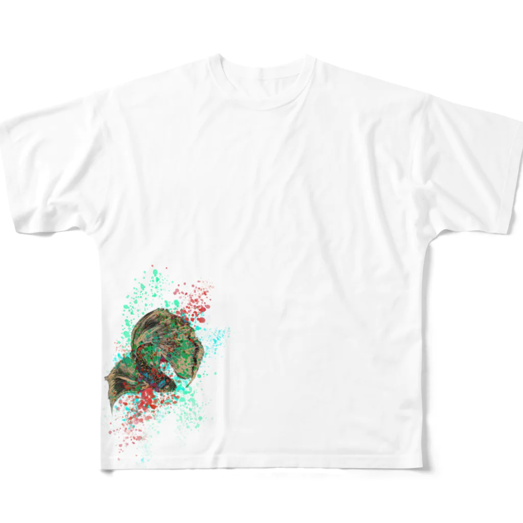 Ashuu‘s galleryの彩ｰbettaｰ フルグラフィックTシャツ