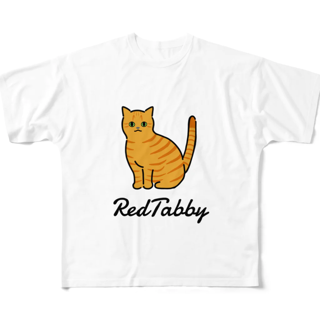 うちのこメーカーのRedTabby フルグラフィックTシャツ