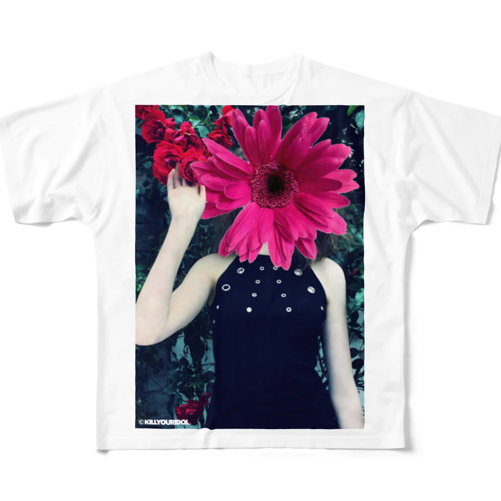 KILL  YOUR  IDOLのFlower Tee All-Over Print T-Shirt