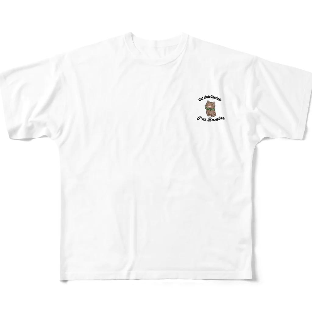 CatClubCherishのバンブー イラストシリーズ All-Over Print T-Shirt