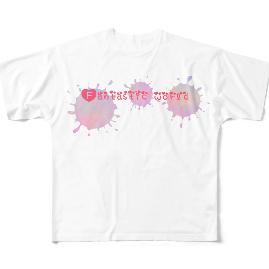 ‪°ʚ✞ɞ°‬GODLEAP‪°ʚ✞ɞ°‬の【やみかわいい】Ｎｏ．1 All-Over Print T-Shirt