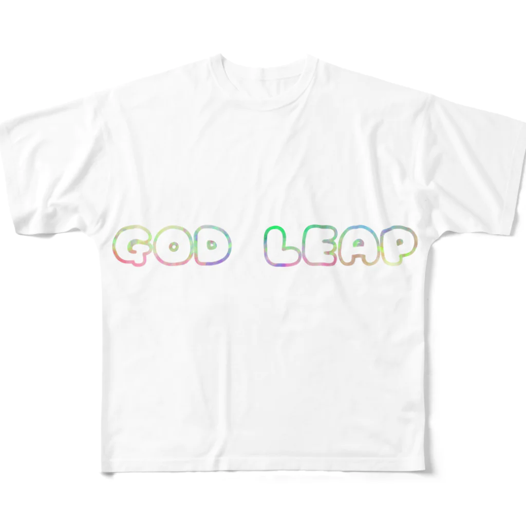 ‪°ʚ✞ɞ°‬GODLEAP‪°ʚ✞ɞ°‬の【やみかわいい】Ｎｏ．3 フルグラフィックTシャツ