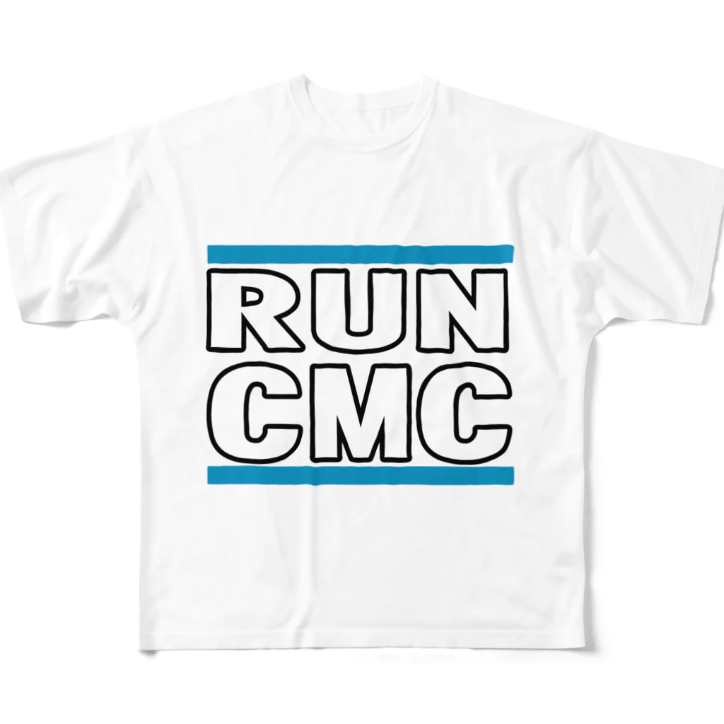 AAアメフトのRUN CMC フルグラフィックTシャツ