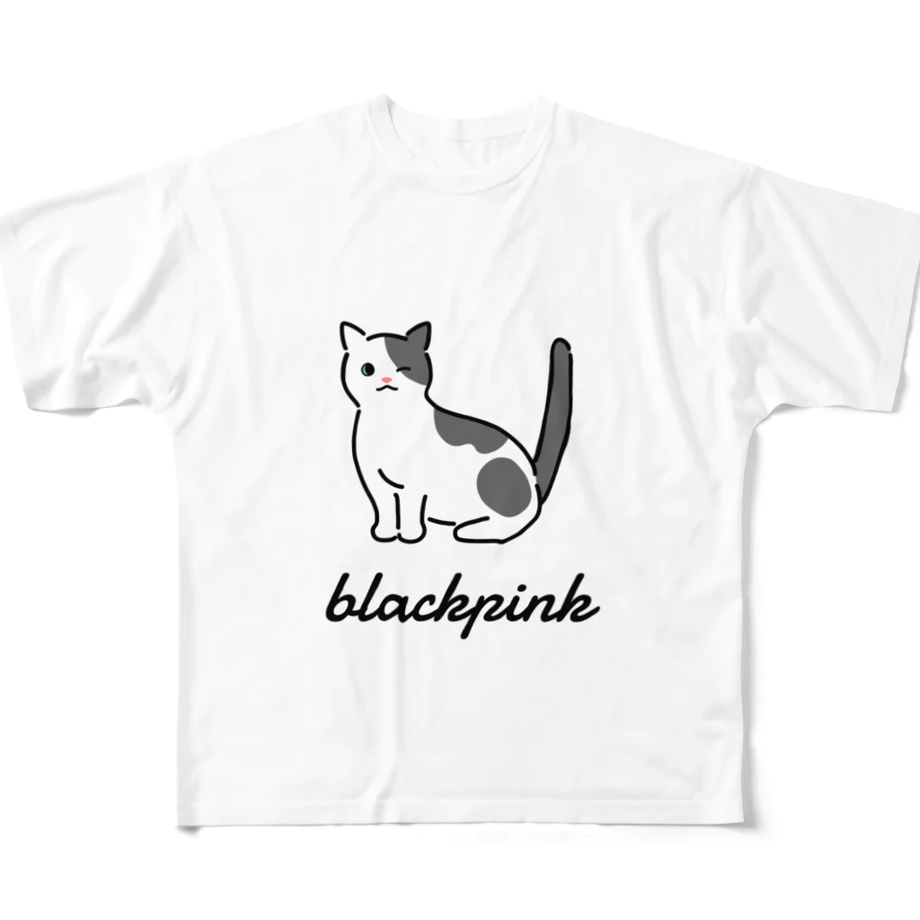 _____uchinoko_makerのblackpink フルグラフィックTシャツ