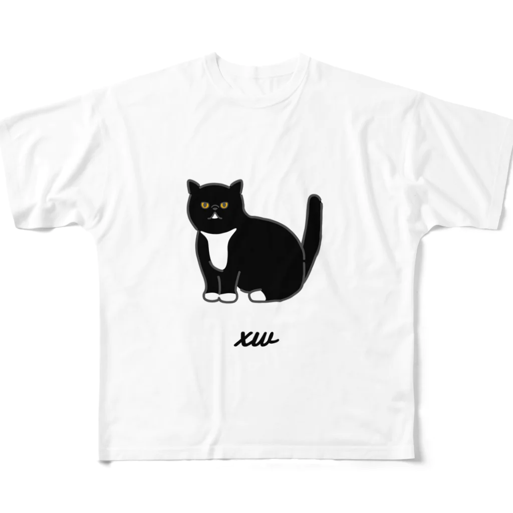 うちのこメーカーのxw フルグラフィックTシャツ