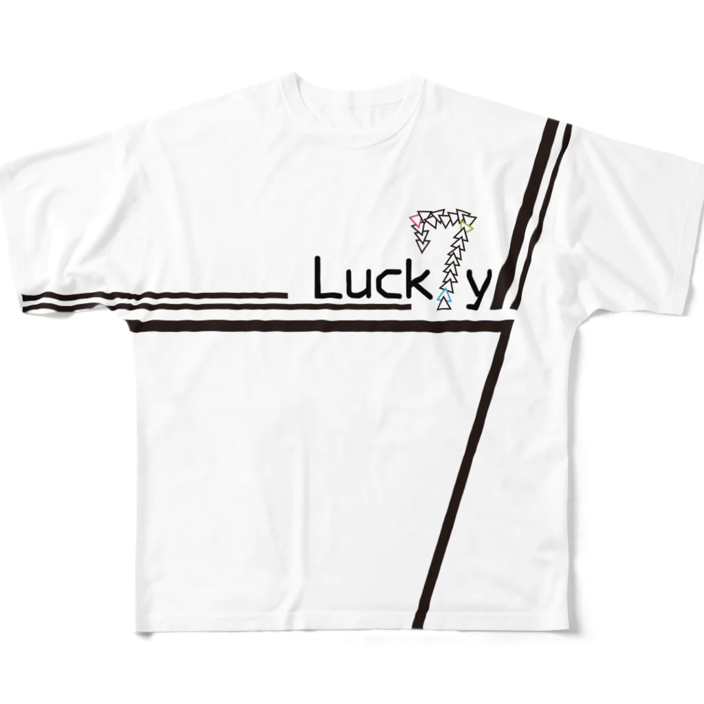 ラグザのLucky7 フルグラフィックTシャツ