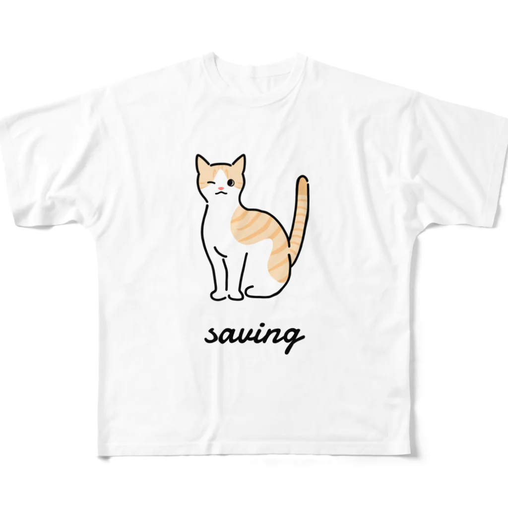 うちのこメーカーのsaving フルグラフィックTシャツ