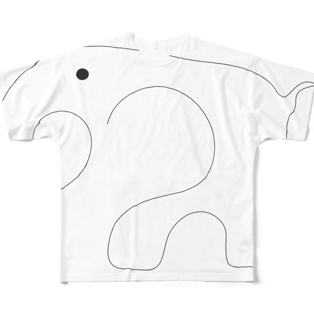 IWAOTHIのお店の草原のぞうさん All-Over Print T-Shirt