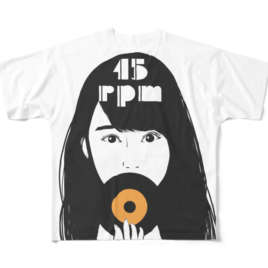 Posagodardy  ポサゴダルディの45r.p.m Girl  フルグラフィックTシャツ