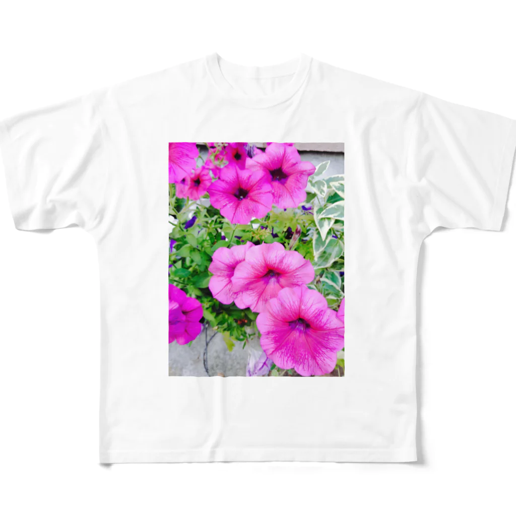 yukiの夕方になると薫る花 フルグラフィックTシャツ