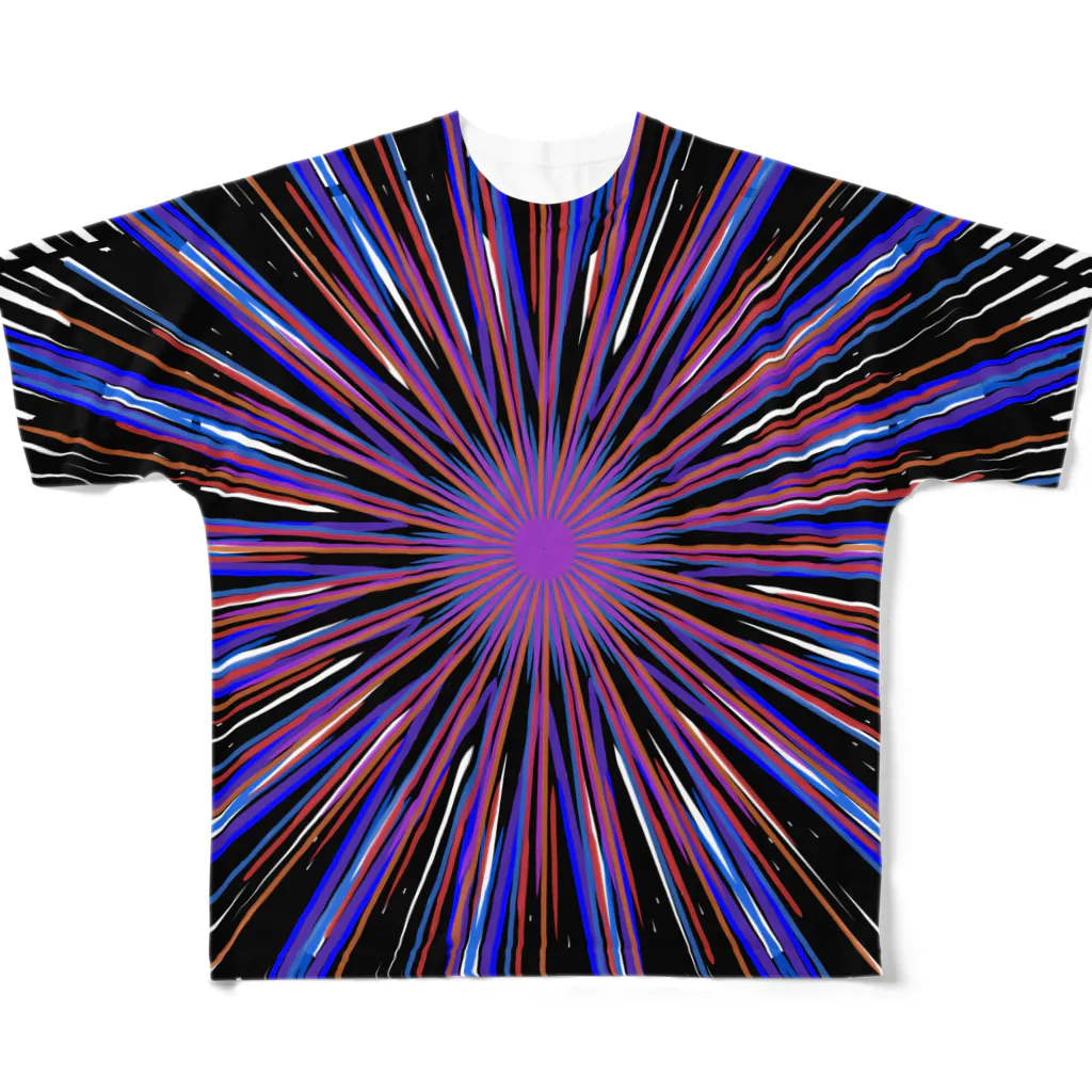 OKIRAKU.SHOPの虚無 All-Over Print T-Shirt