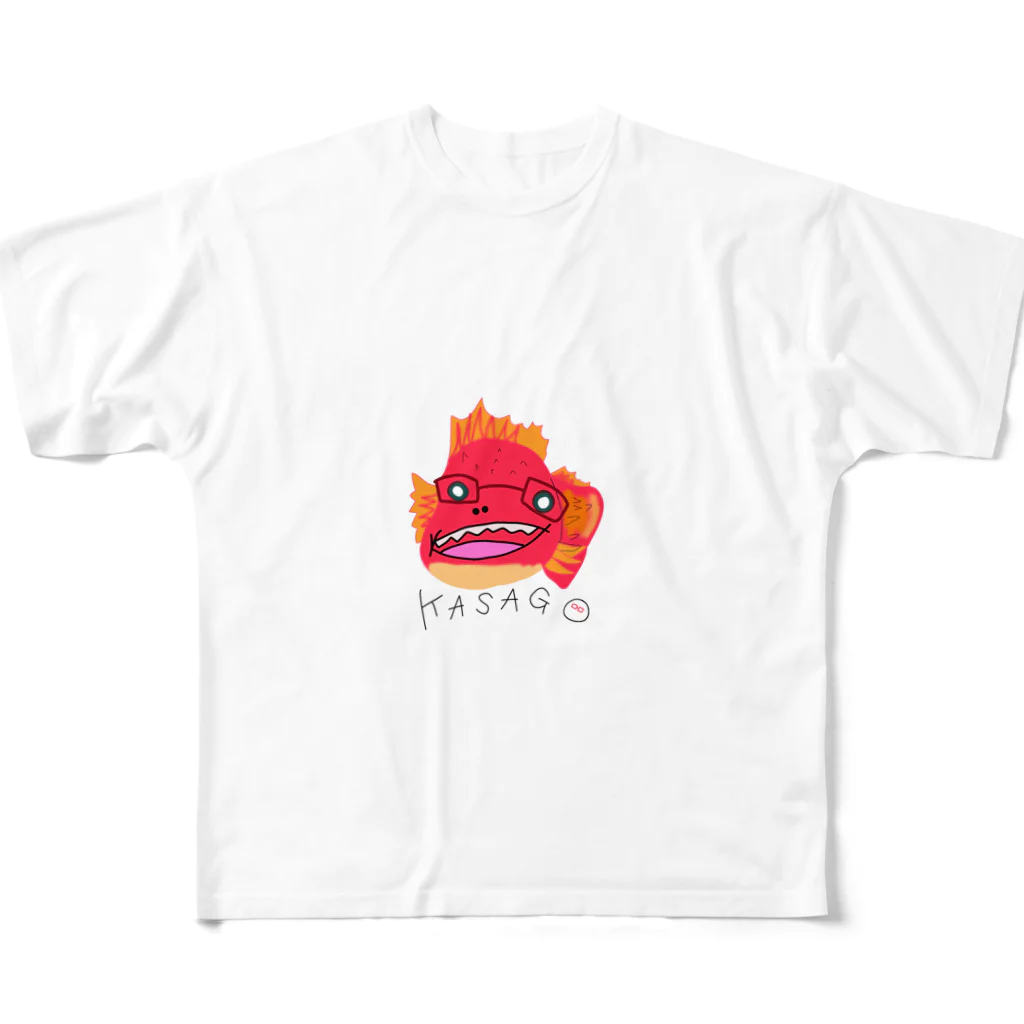 ステボシ みっちょん。のかさごくん フルグラフィックTシャツ