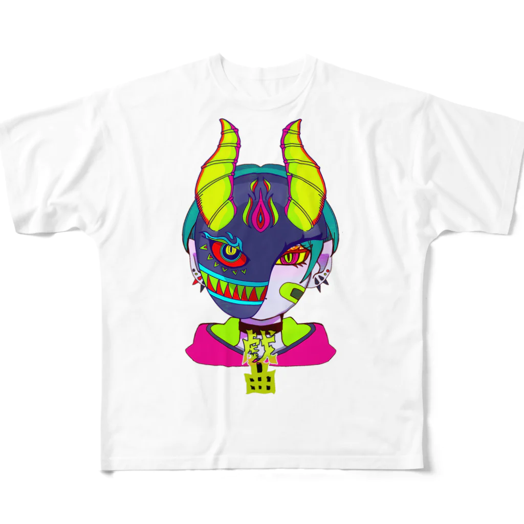 たつまきの仮面男子 戯曲くん All-Over Print T-Shirt