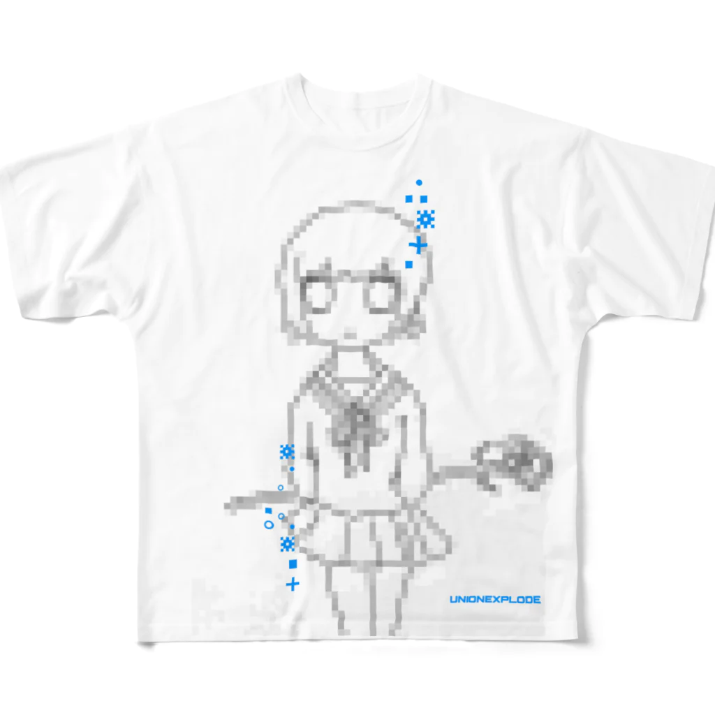 UNION EXPLODEのMAGICAL GIRL PIXEL T-SHIRT All-Over Print T-Shirt