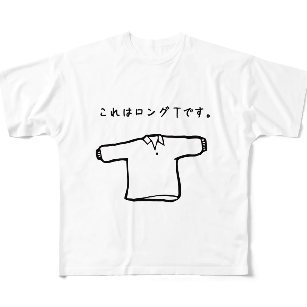 mainyon_official_goodsのLong－T　ロングスリーブ フルグラフィックTシャツ