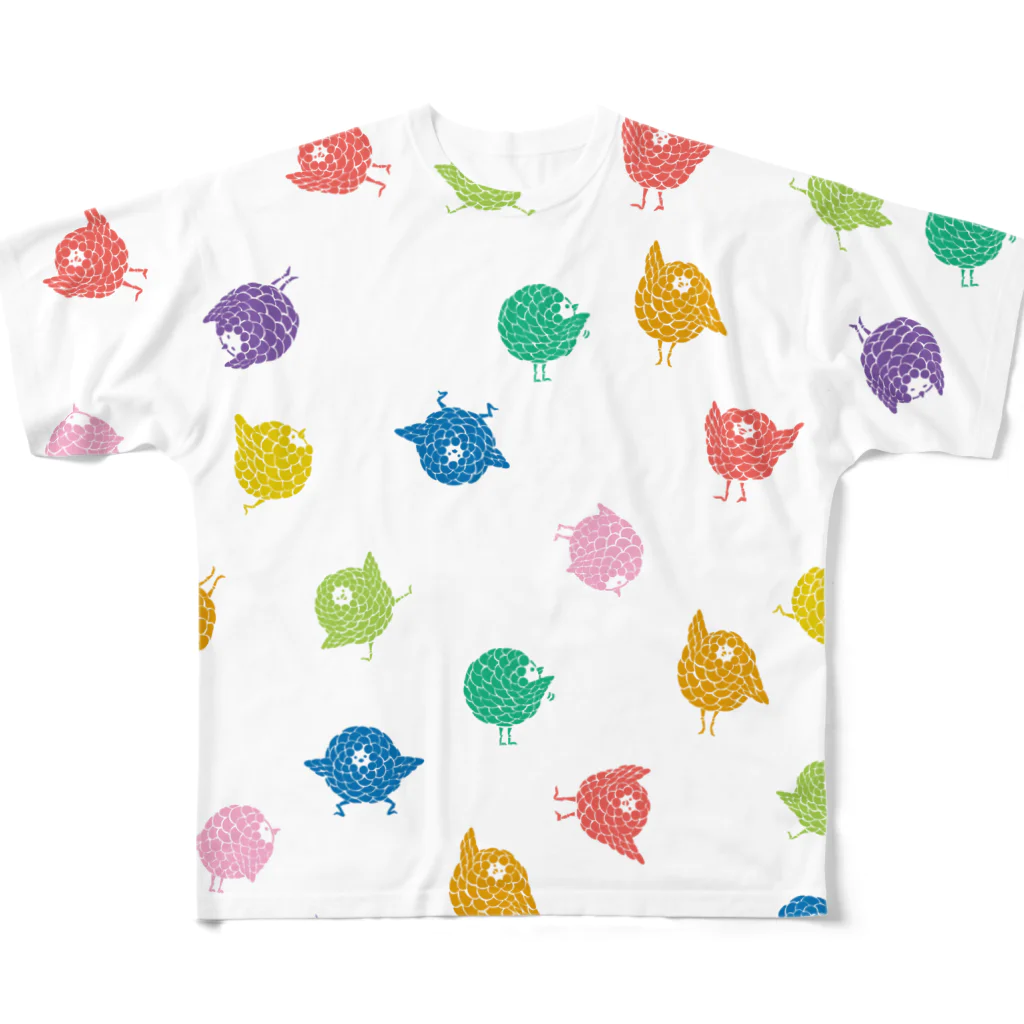 kusuda_subrowのリアクションサブロウ（カラフル） All-Over Print T-Shirt