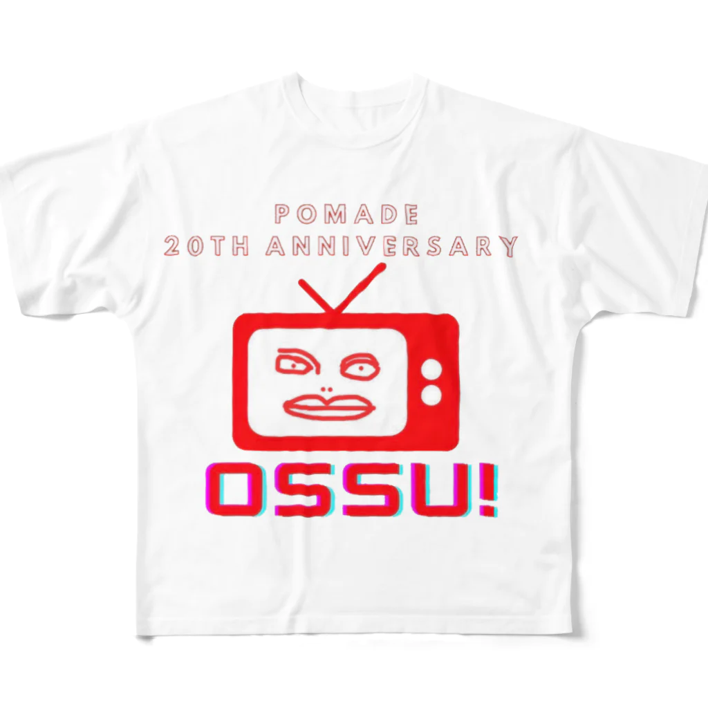 ともだちやの【おっすーくん】ポマード20周年記念 フルグラフィックTシャツ