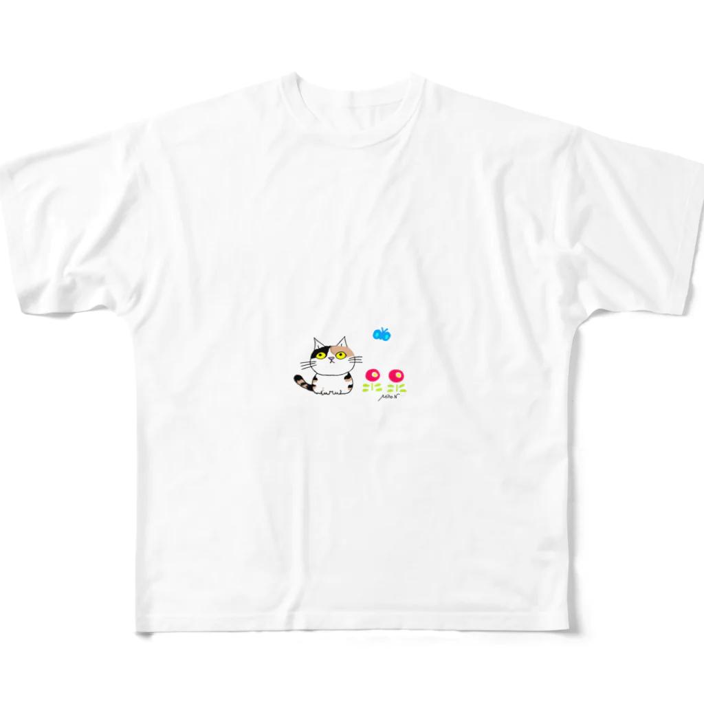 MIe-styleのNewみぃにゃん All-Over Print T-Shirt