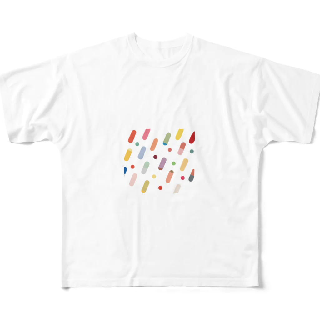 dacca designのcolooooooorful フルグラフィックTシャツ