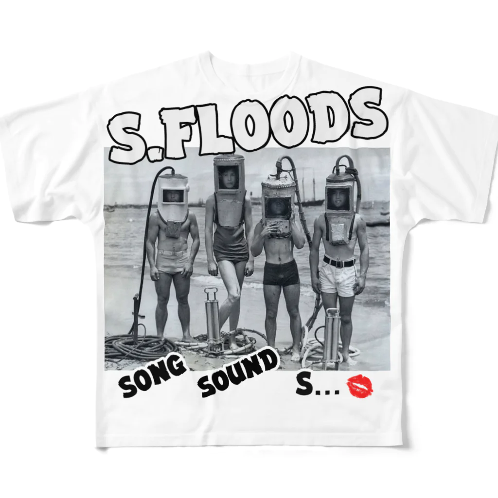 S.FLoods(エスフラ)のS.FLoods(非)公式グッズ笑 フルグラフィックTシャツ