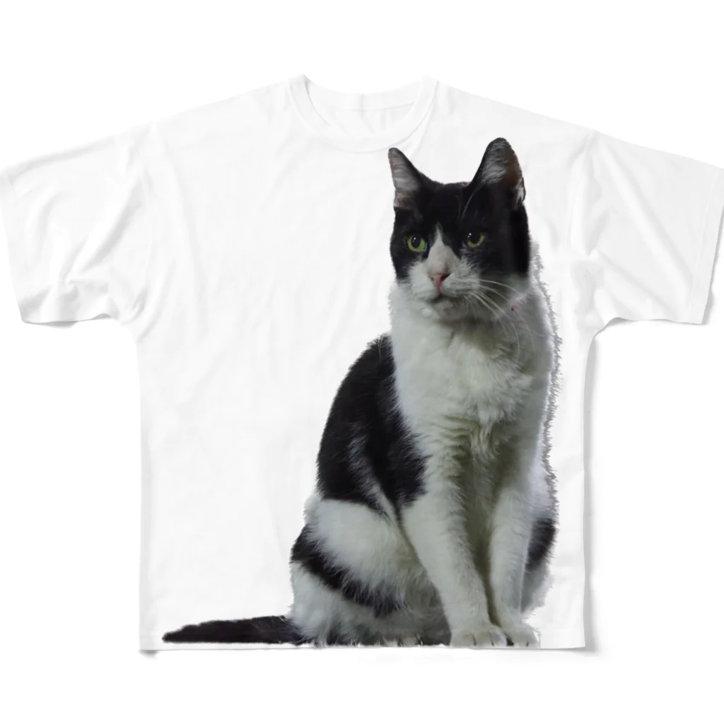 CyanotypeDesignsの野良ねこ3号 フルグラフィックTシャツ