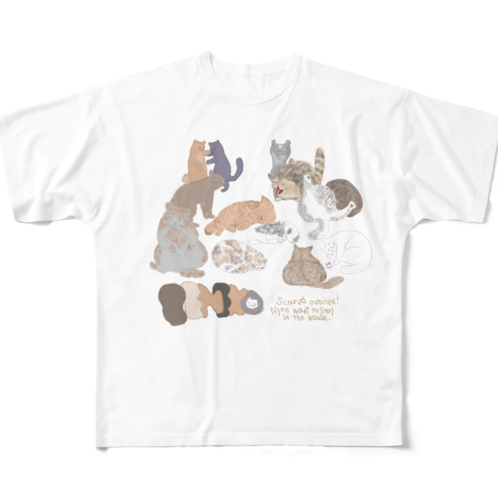 ktmの家に居たい猫 All-Over Print T-Shirt