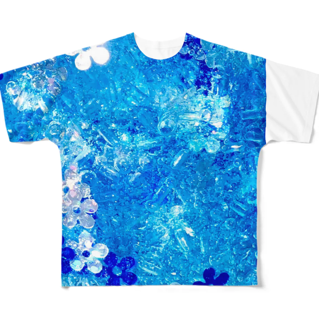 🦋💎❄️の泡華   竜胆 All-Over Print T-Shirt