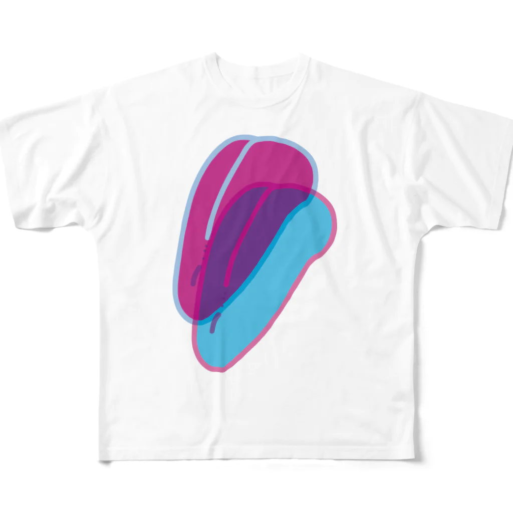 パプリカのTongue All-Over Print T-Shirt