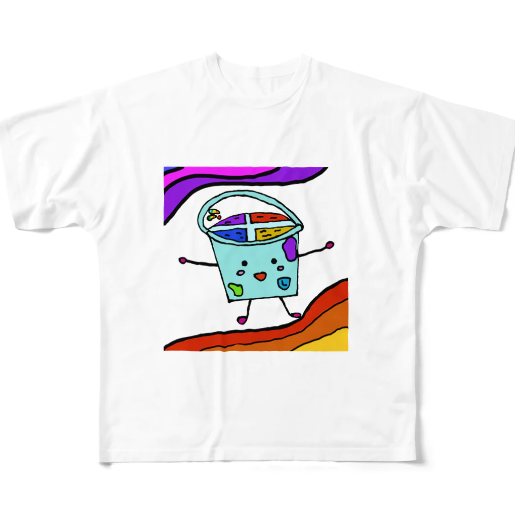 lukanose-kidsのバケツ君 All-Over Print T-Shirt