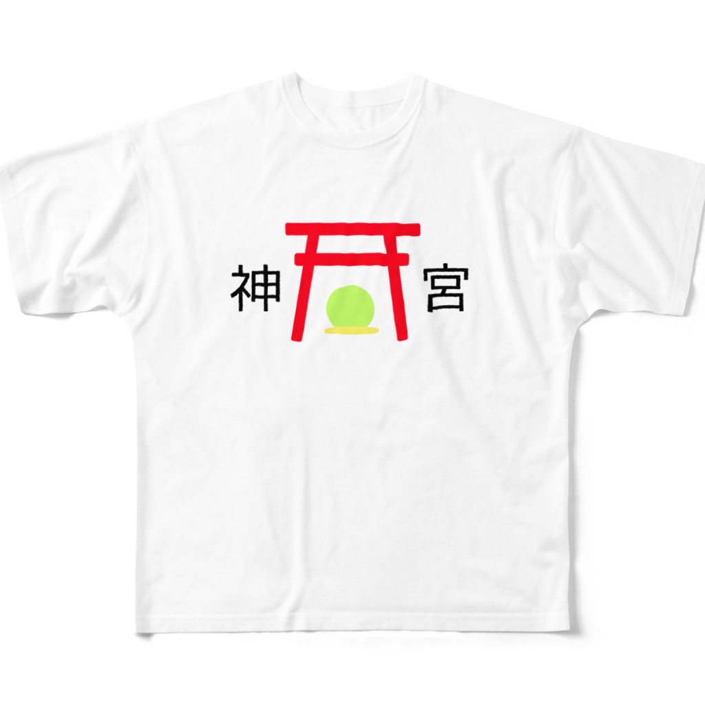 神風-KAMIKAZE-の神宮 -宝玉- All-Over Print T-Shirt