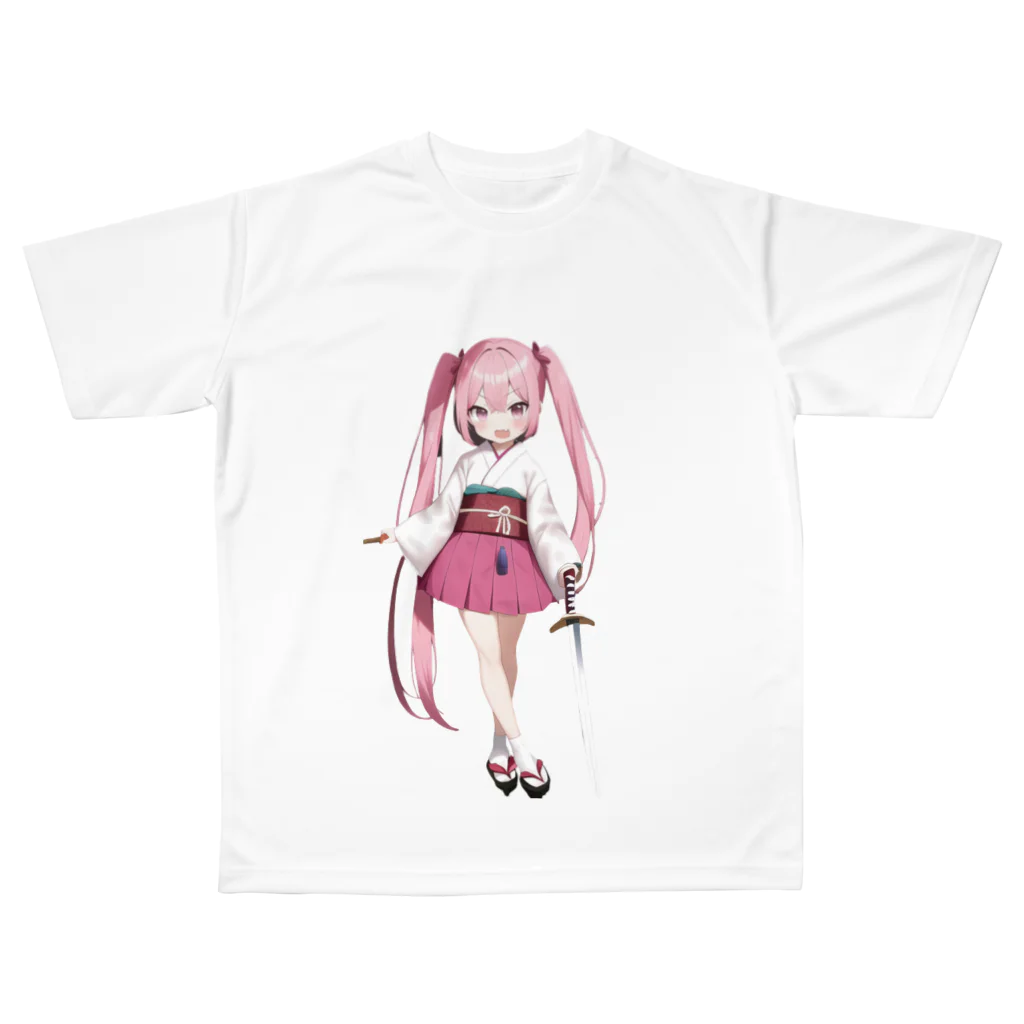AI　ロリ  ロリ・サムライソード / Novel AI ( SongPracticeMan )のフルグラフィックTシャツ通販 ∞ SUZURI（スズリ）