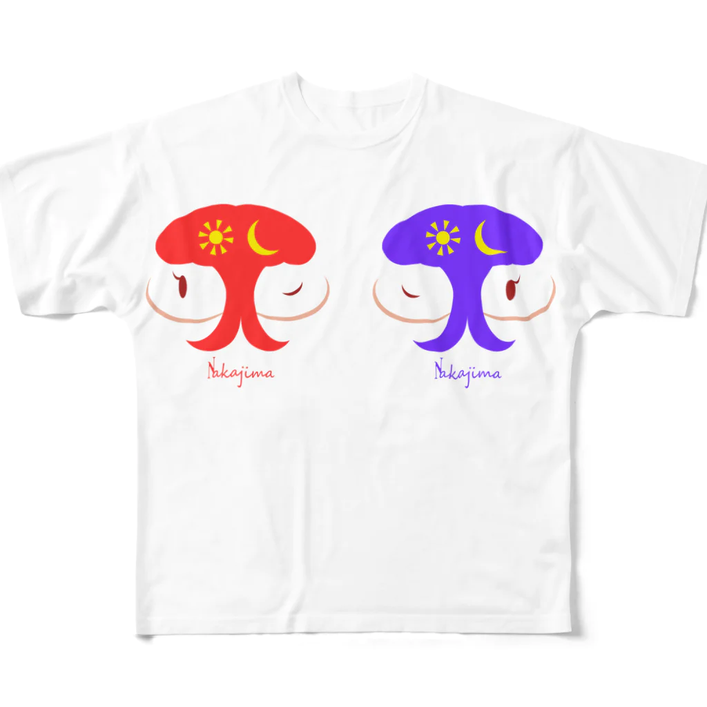 伊都文美の中島姉妹 フルグラフィックTシャツ